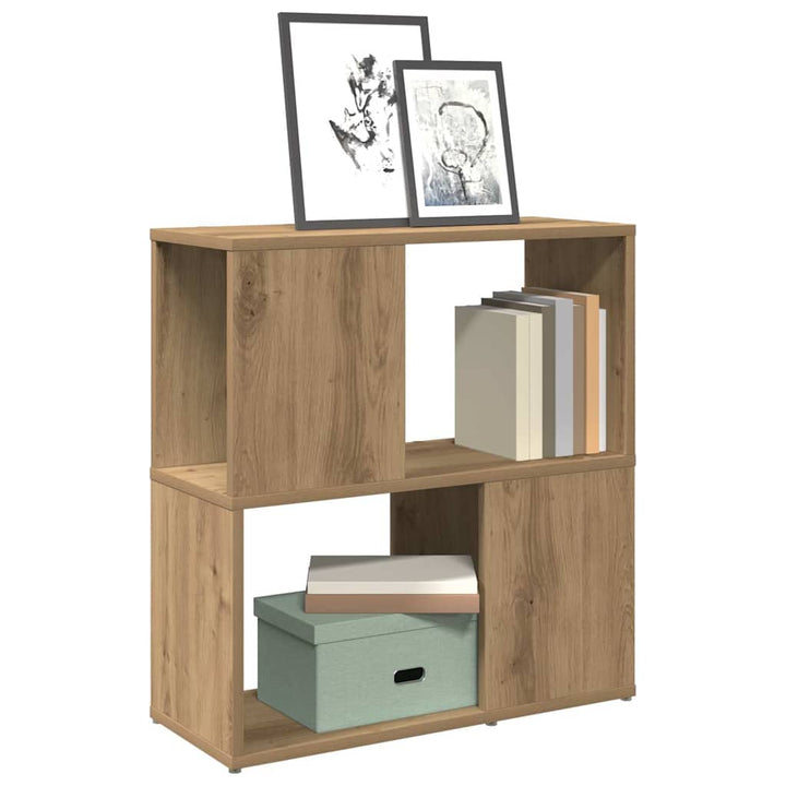 bogskab 60x24x63 cm konstrueret træ kunsteg