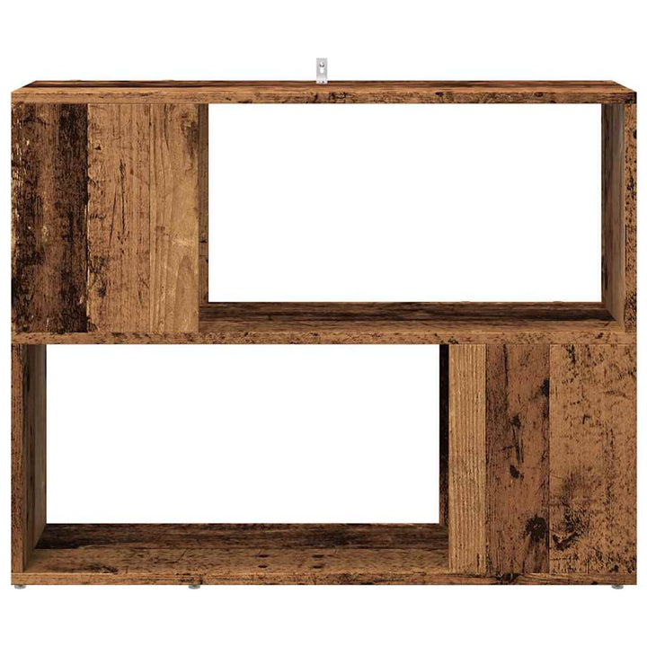 bogreol/rumdeler 80x24x63 cm gammelt trælook