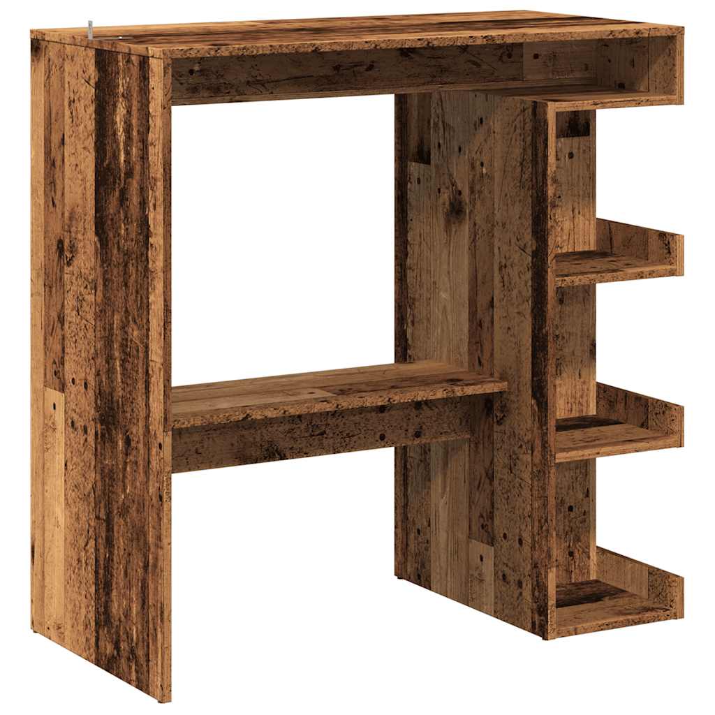 barbord m. stativ 100x48x101,5 cm antikt træ
