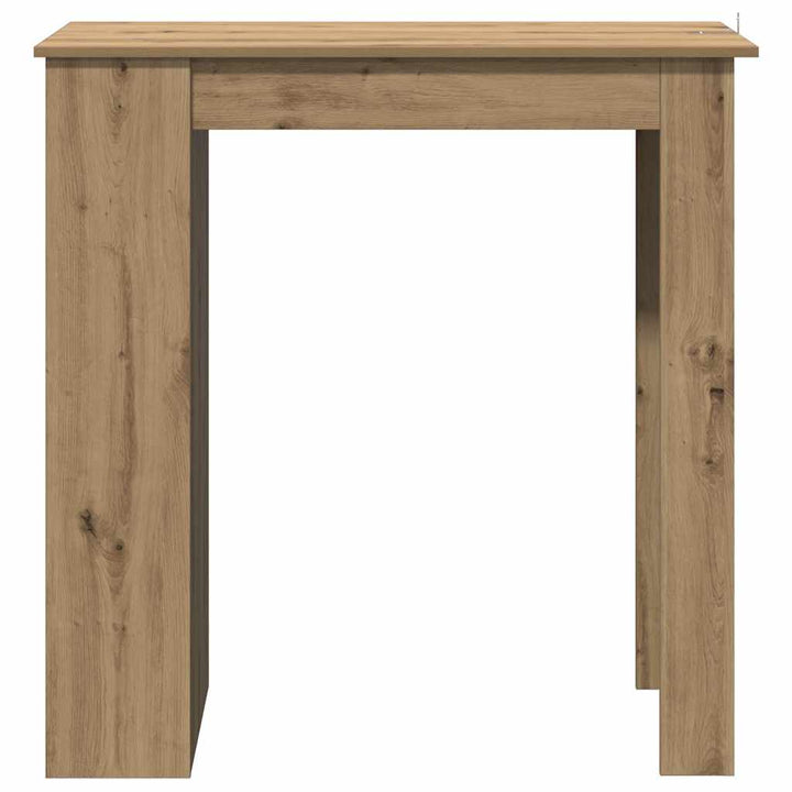 barbord med hylde 102x50x103,5 cm konstrueret træ kunsteg