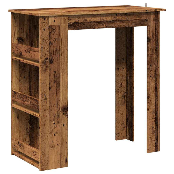 barbord m. stativ 102x50x103,5 cm antikt træ