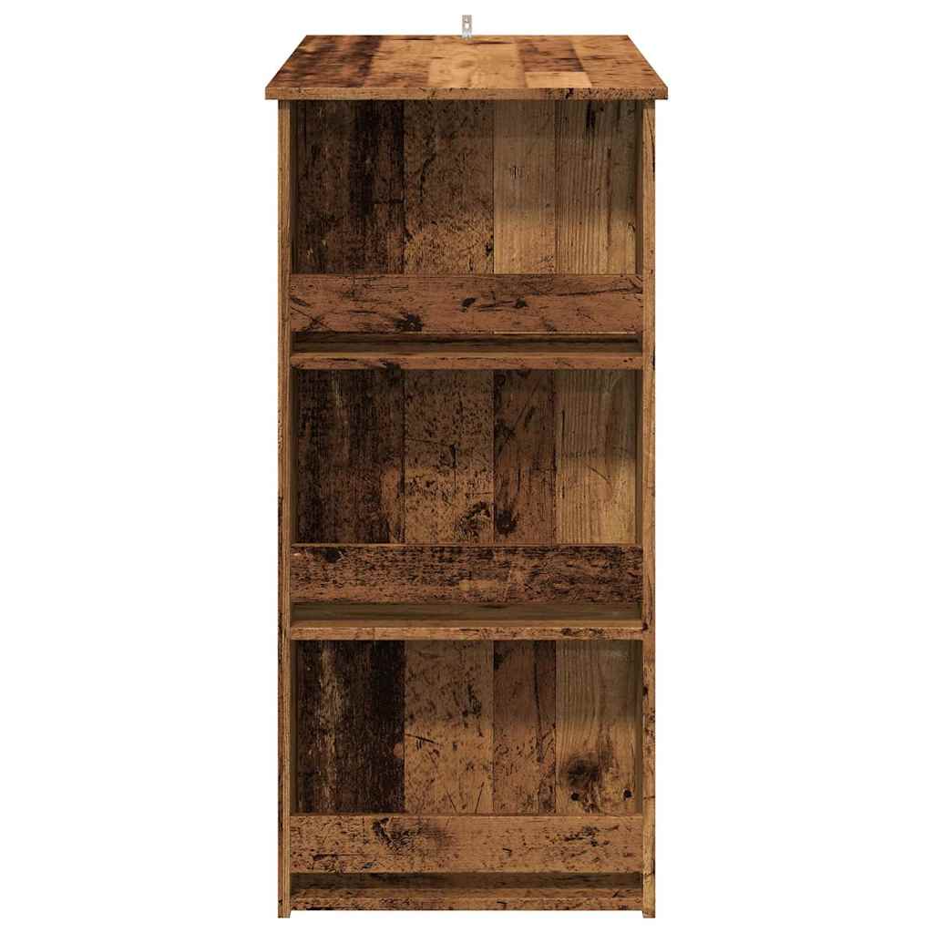 barbord m. stativ 102x50x103,5 cm antikt træ