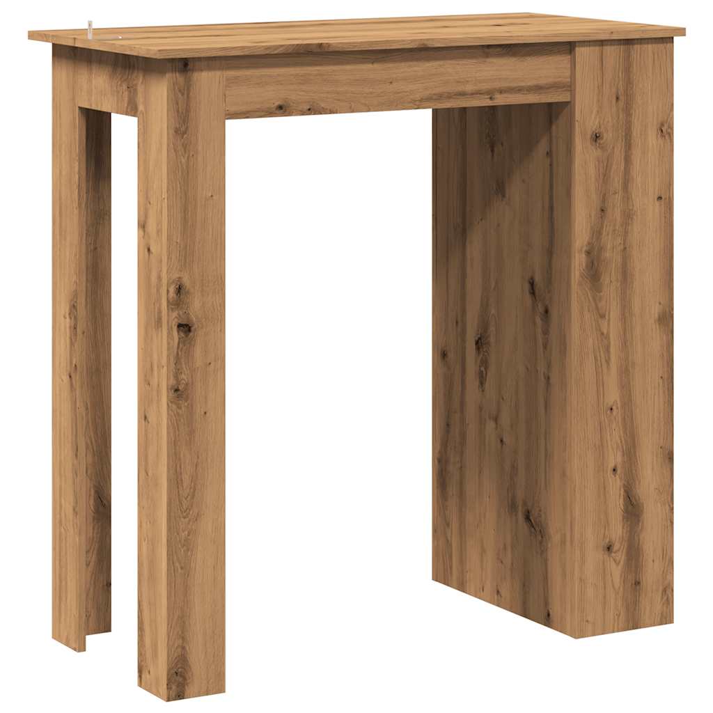 barbord med opbevaringsstativ 102x50x103,5 cm kunsteg