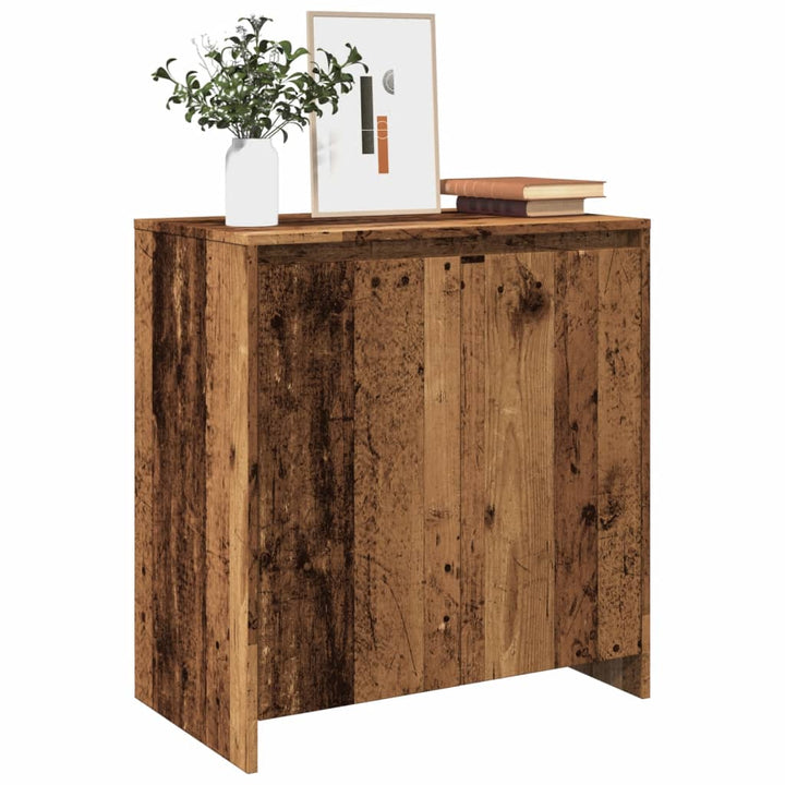 skænk 70x41x75 cm konstrueret træ antikt trælook