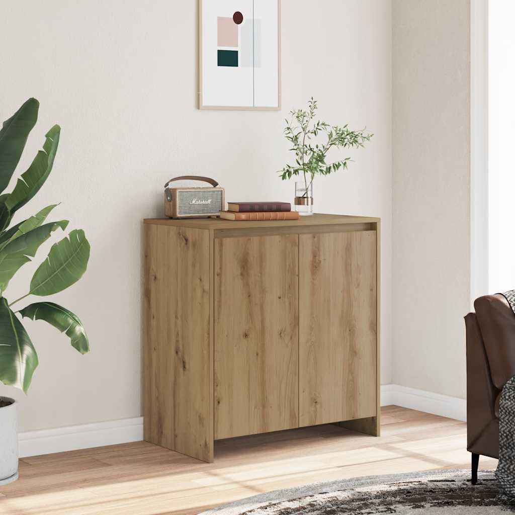 skænk 70x41x75 cm konstrueret træ kunsteg