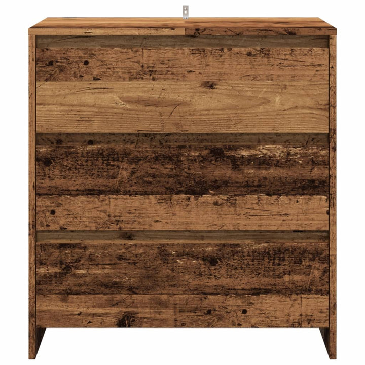 skænk 70x41x75 cm konstrueret træ antikt trælook