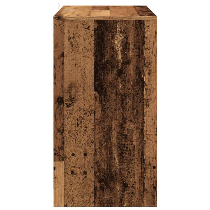 skænk 70x41x75 cm konstrueret træ antikt trælook