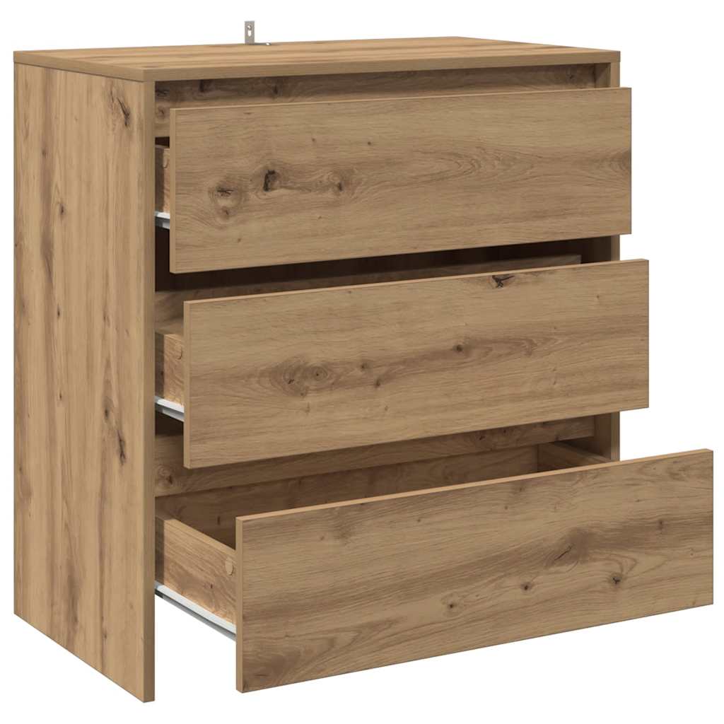 skænk 70x41x75 cm konstrueret træ kunsteg