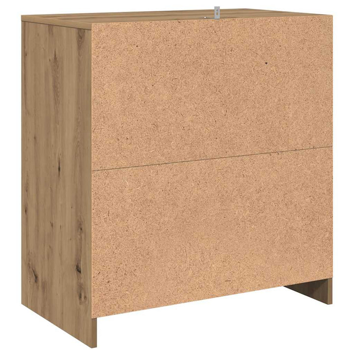 skænk 70x41x75 cm konstrueret træ kunsteg