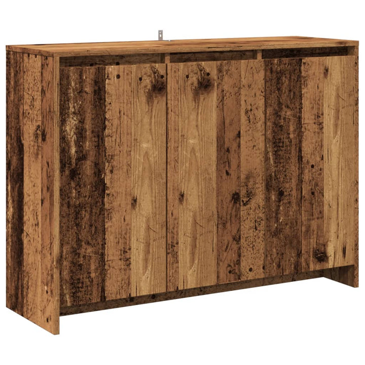 skænk 102x33x75 cm konstrueret træ antikt trælook