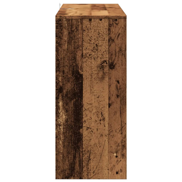 skænk 102x33x75 cm konstrueret træ antikt trælook