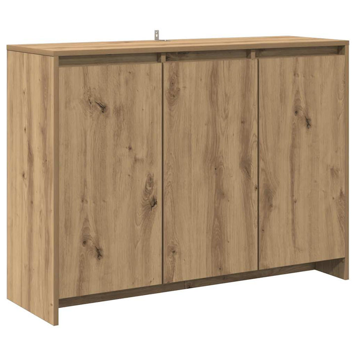 skænk 102x33x75 cm konstrueret træ kunsteg