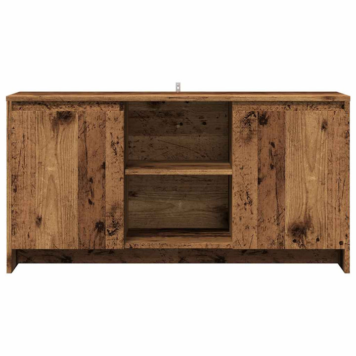 tv-bord 102x37,5x52,5 cm konstrueret træ antikt træ