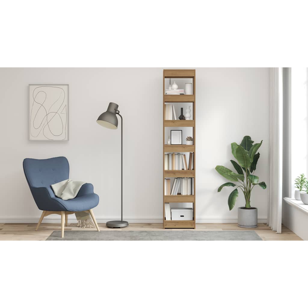 bogreol/rumdeler 40x30x198 cm kunsteg