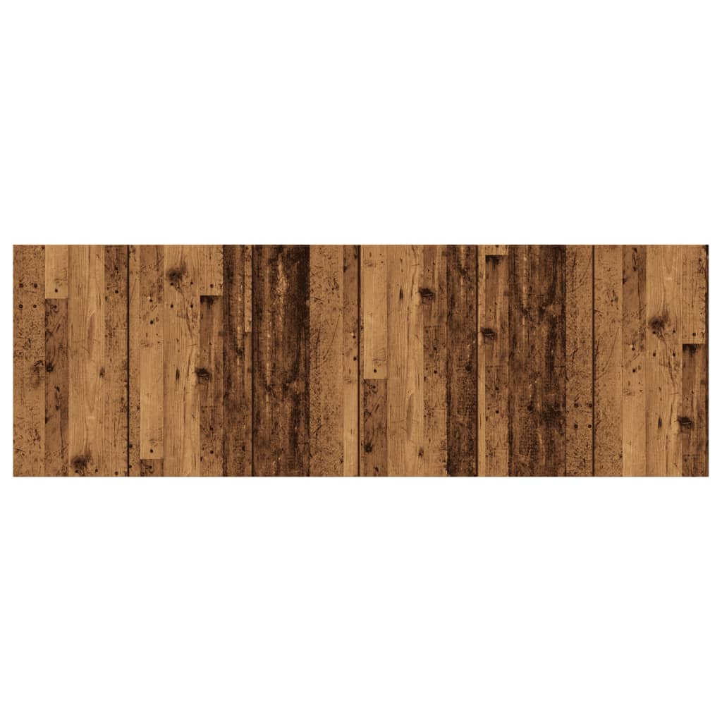 sengegærde 240x1,5x80 cm konstrueret træ gammelt træ-look