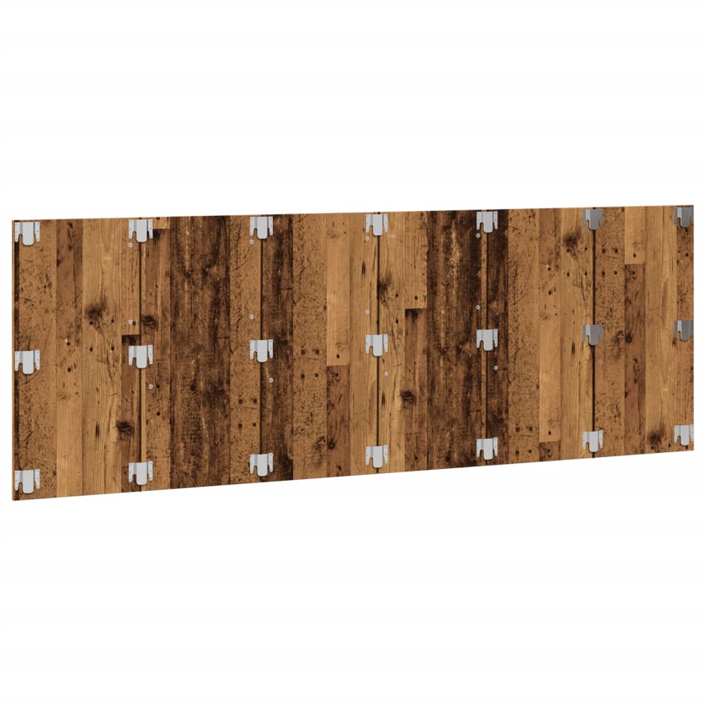 sengegærde 240x1,5x80 cm konstrueret træ gammelt træ-look