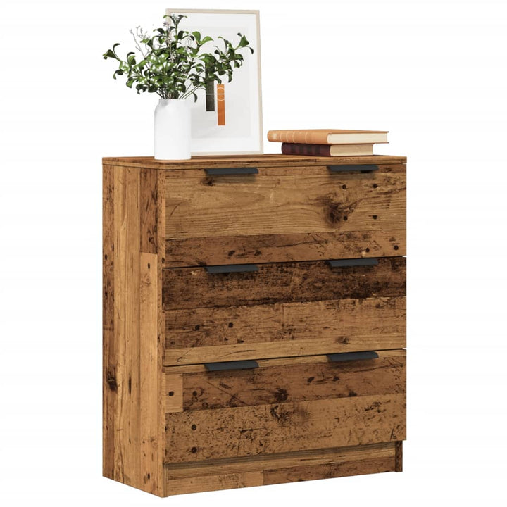 skænk 60x30x70 cm konstrueret træ antikt trælook