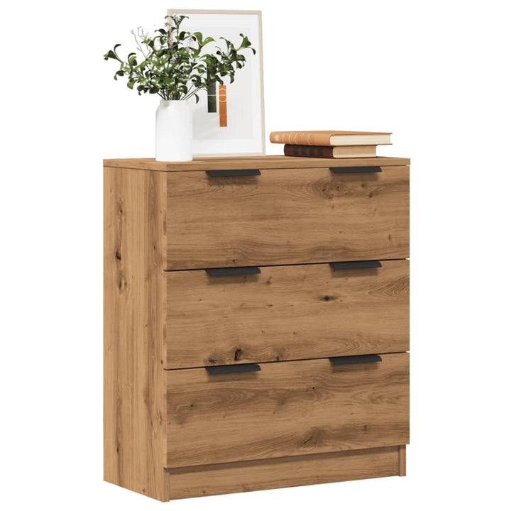 skænk 60x30x70 cm konstrueret træ kunsteg