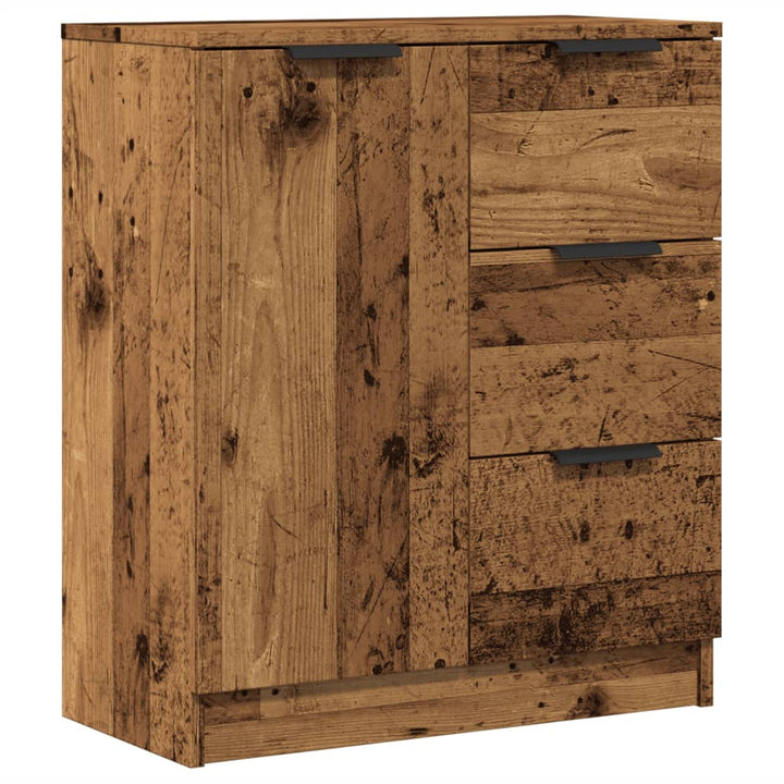 skænk 60x30x70 cm konstrueret træ antikt trælook