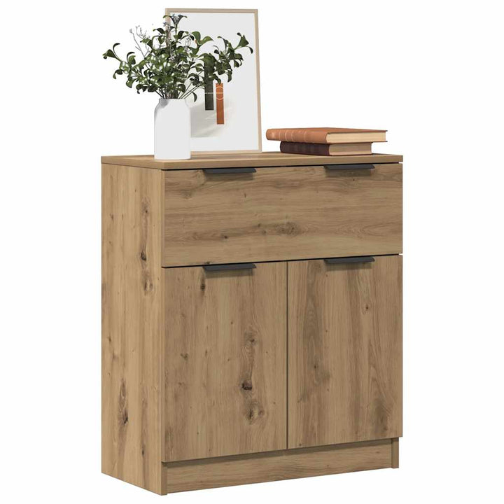 skænk 60x30x70 cm konstrueret træ kunsteg