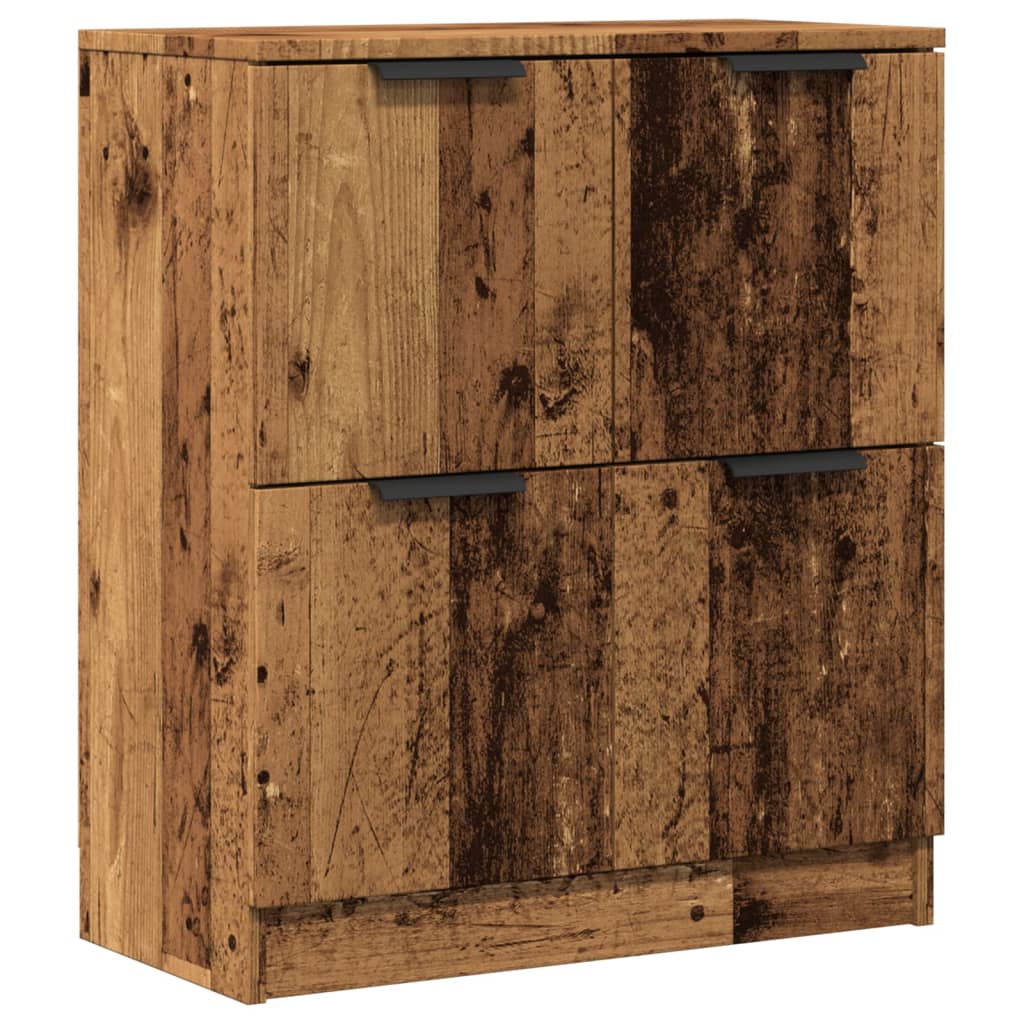 skænk 60x30x70 cm konstrueret træ antikt trælook