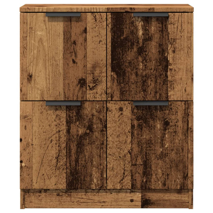 skænk 60x30x70 cm konstrueret træ antikt trælook