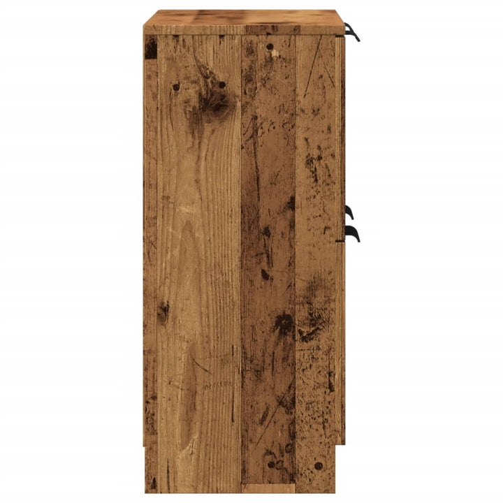skænk 60x30x70 cm konstrueret træ antikt trælook