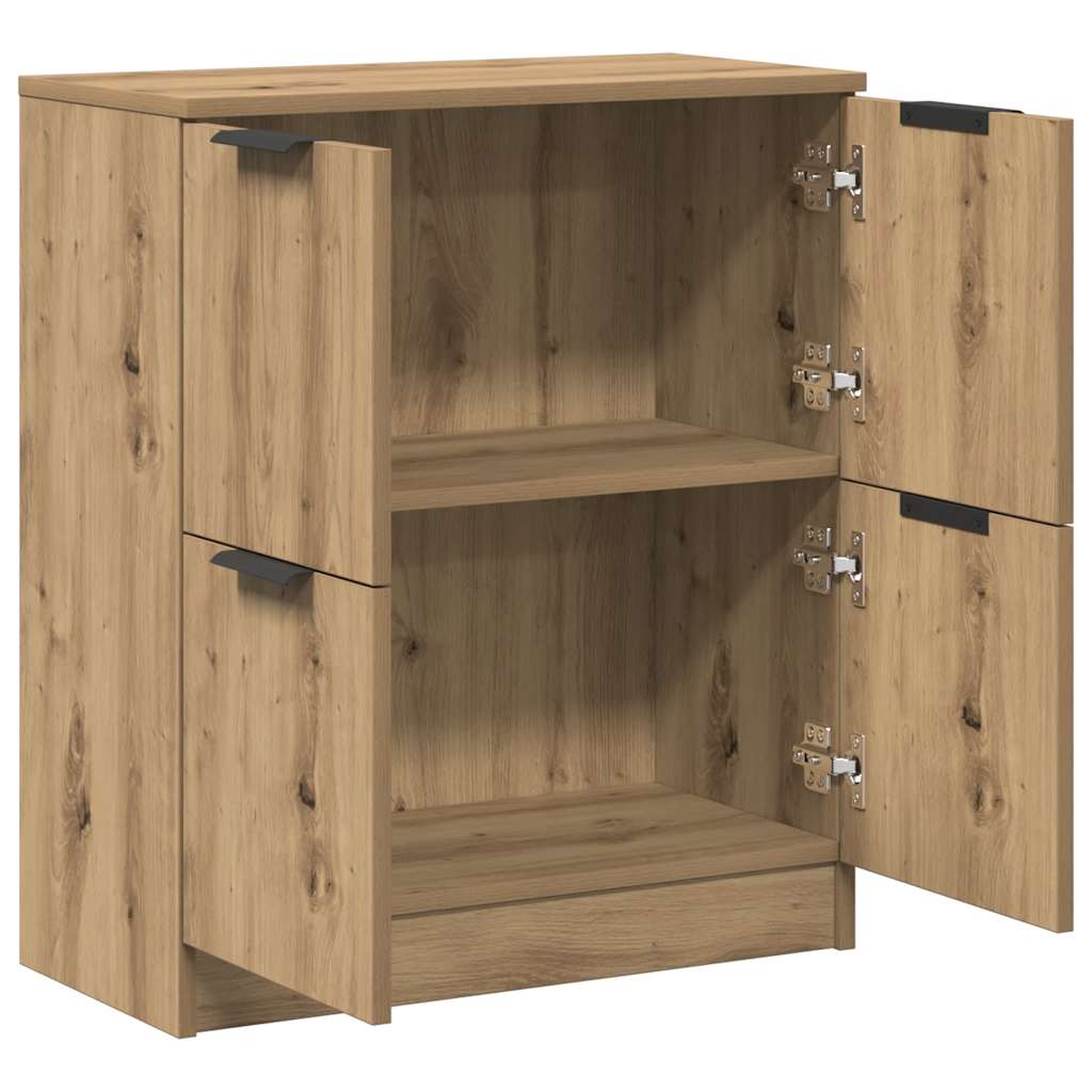 skænk 60x30x70 cm konstrueret træ kunsteg