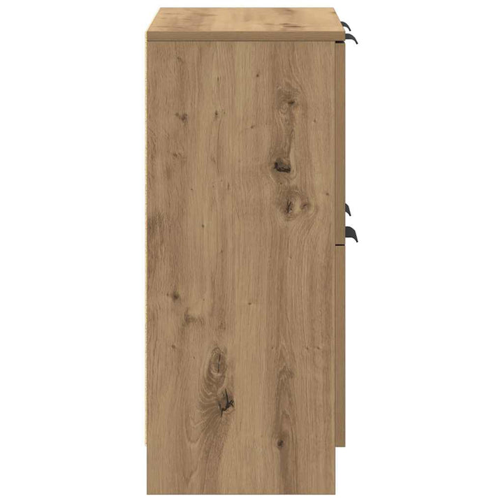 skænk 60x30x70 cm konstrueret træ kunsteg