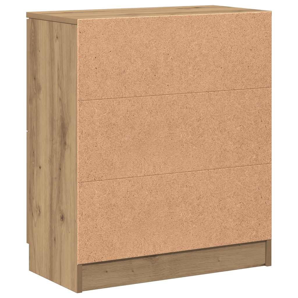 skænk 60x30x70 cm konstrueret træ kunsteg
