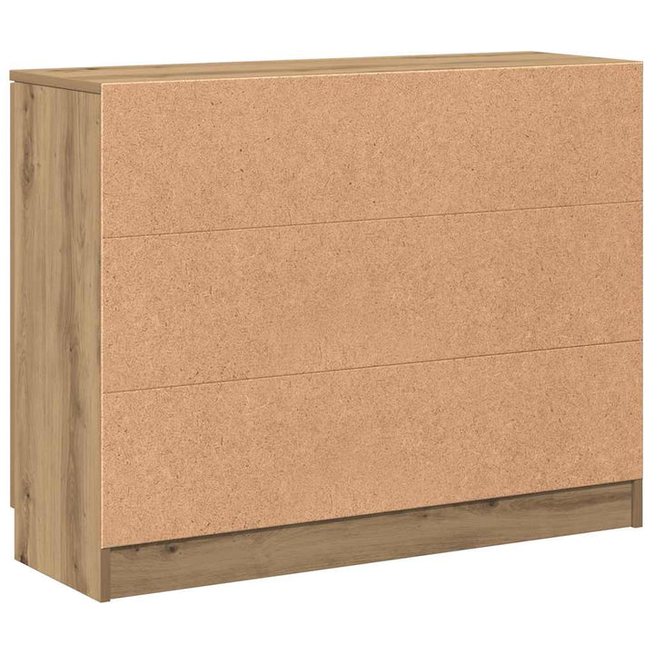 skænk 90,5x30x70 cm konstrueret træ kunsteg