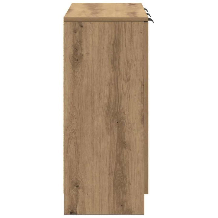 skænk 90,5x30x70 cm konstrueret træ kunsteg