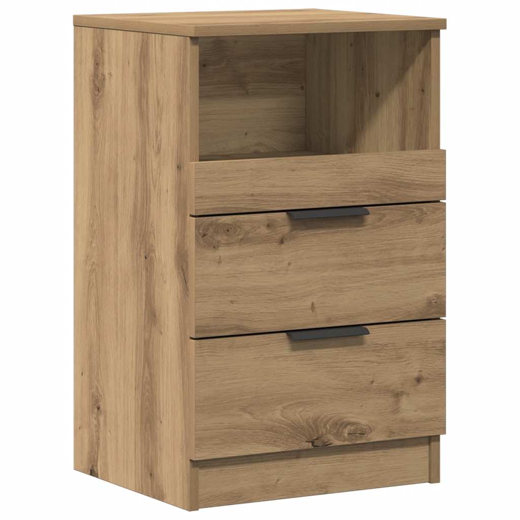 sengebord 40x36x65 cm konstrueret træ kunsteg