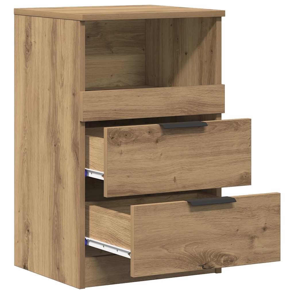 sengebord 40x36x65 cm konstrueret træ kunsteg