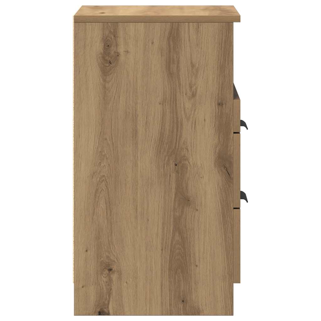 sengebord 40x36x65 cm konstrueret træ kunsteg