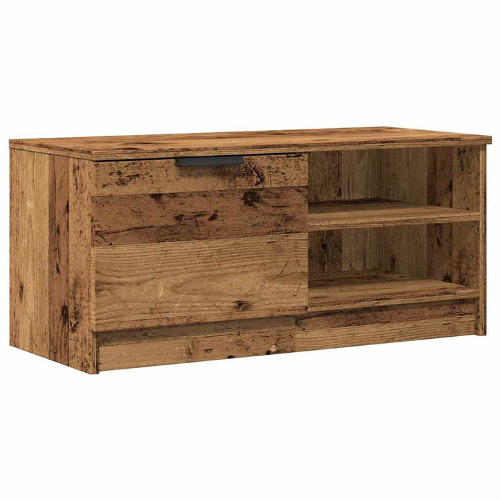 tv-borde 2 stk. 80x35x36,5 cm konstrueret træ gammelt trælook