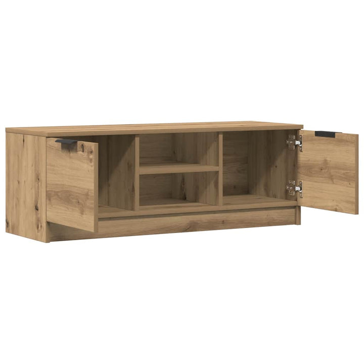 tv-bord 102x35x36,5 cm konstrueret træ kunsteg