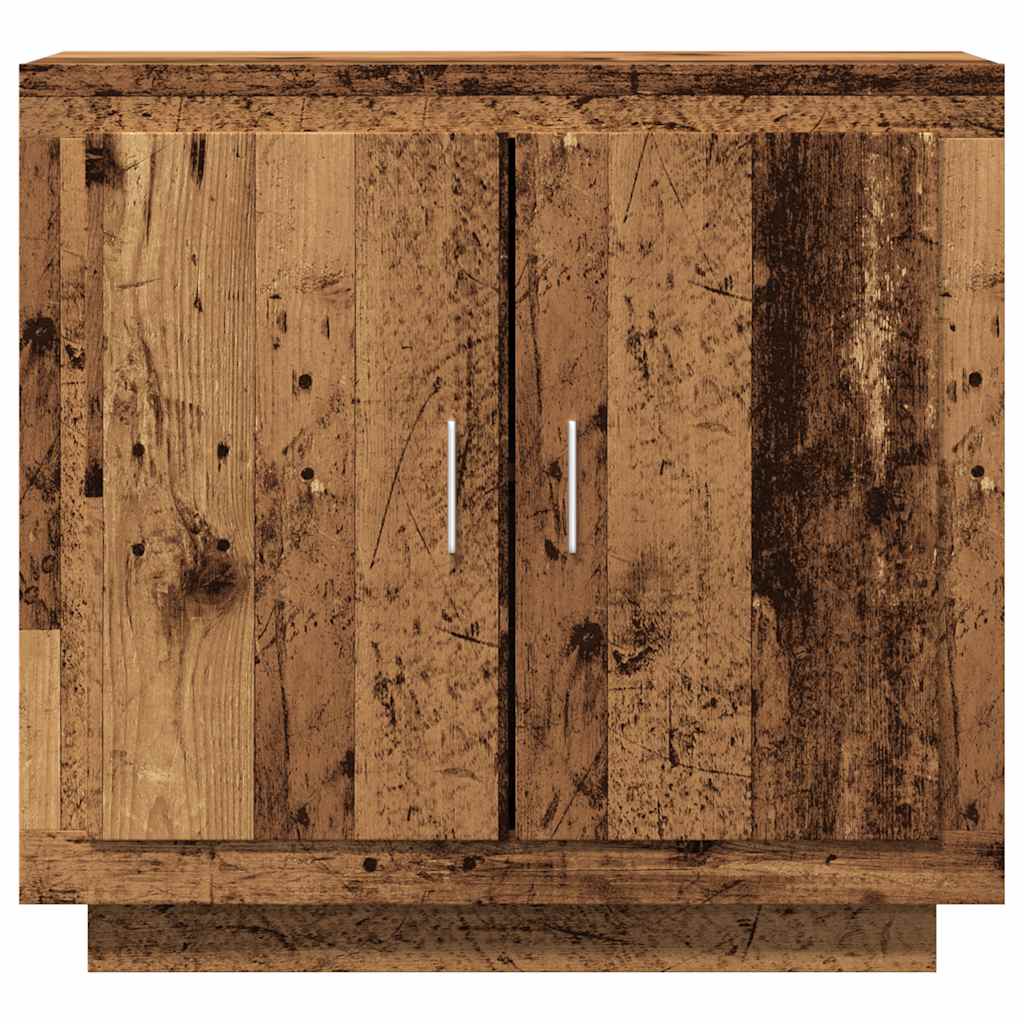 skænk 80x40x75 cm konstrueret træ gammelt trælook