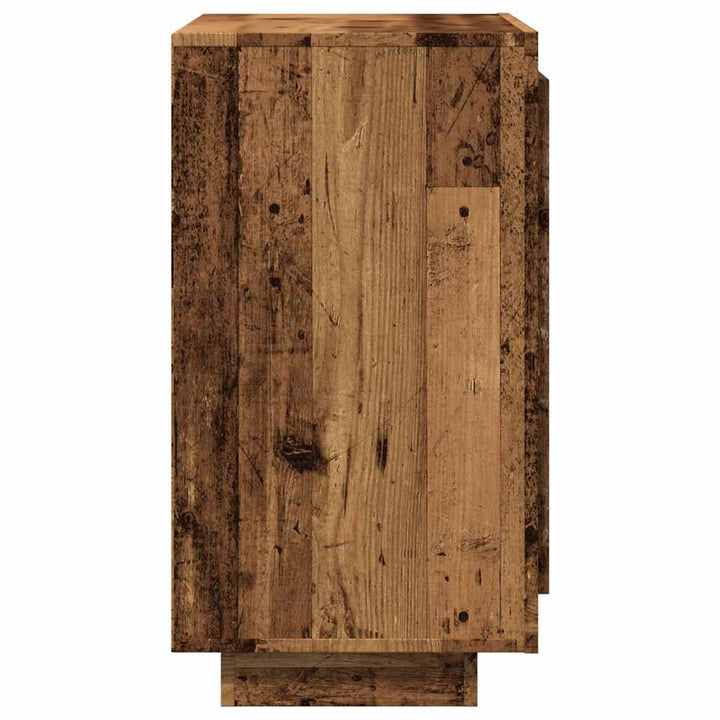 skænk 80x40x75 cm konstrueret træ gammelt trælook