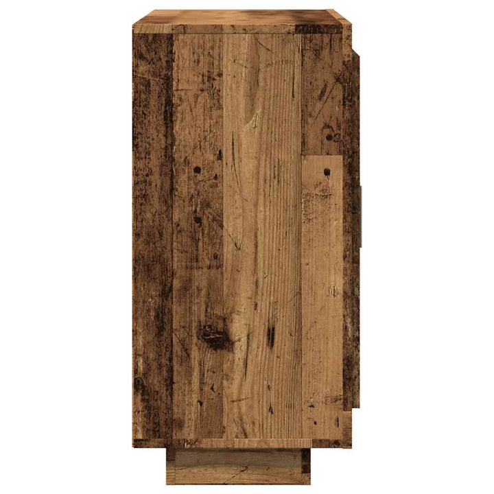 skænk 92x35x75 cm konstrueret træ gammelt trælook