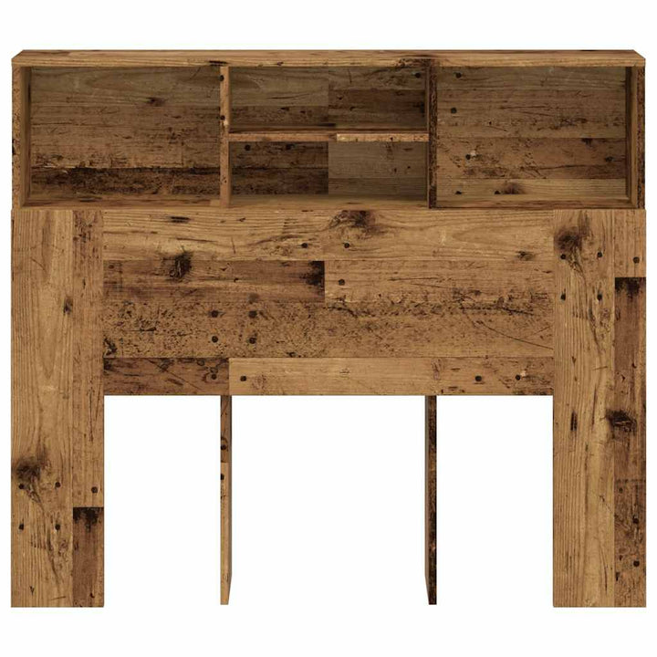 sengegavl med opbevaring 120x19x103,5 cm konstrueret træ