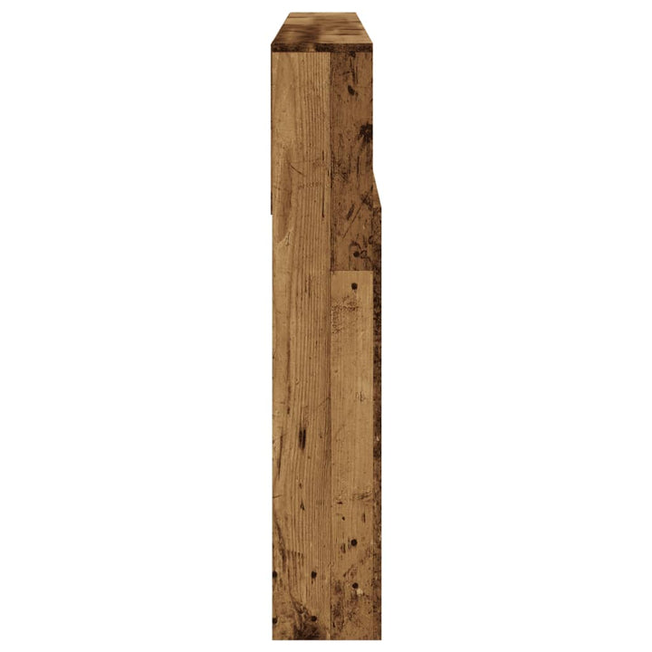 sengegavl m. opbevaring 180x19x103,5 cm konstrueret træ antikt