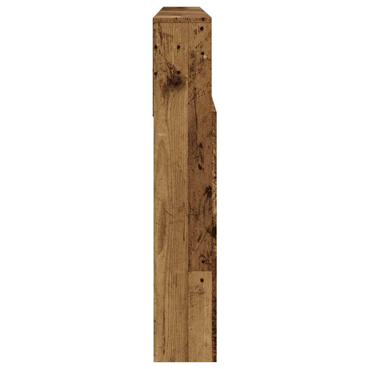 sengegavl med opbevaring 200x19x103,5 cm konstrueret træ