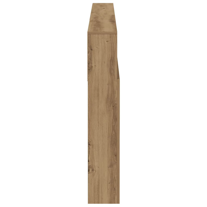 sengegavl med opbevaring 102x29x143 cm konstrueret træ kunsttræ