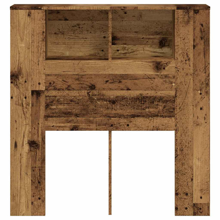 sengegavl 100x18,5x102,5 cm konstrueret træ antikt trælook