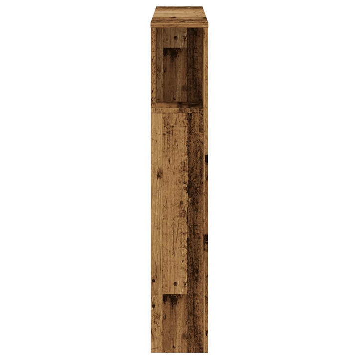sengegavl 100x18,5x102,5 cm konstrueret træ antikt trælook