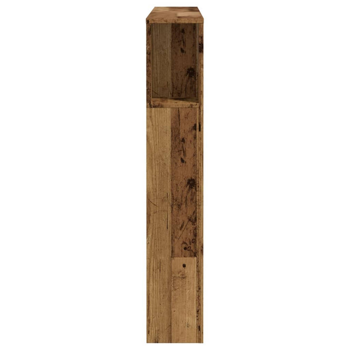sengegavl 120x19x104,5 cm konstrueret træ antikt trælook