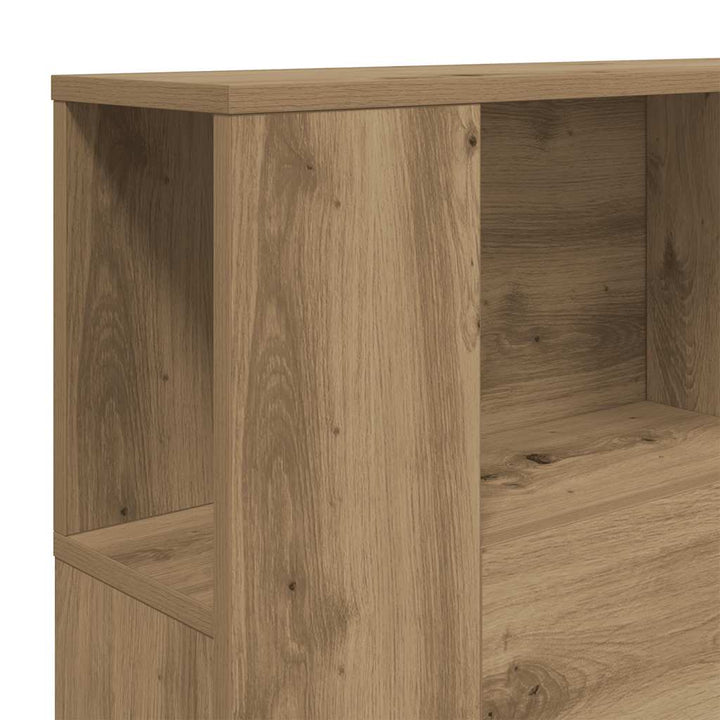sengegavlskab håndlavet eg 160x18,5x103,5 cm konstrueret træ