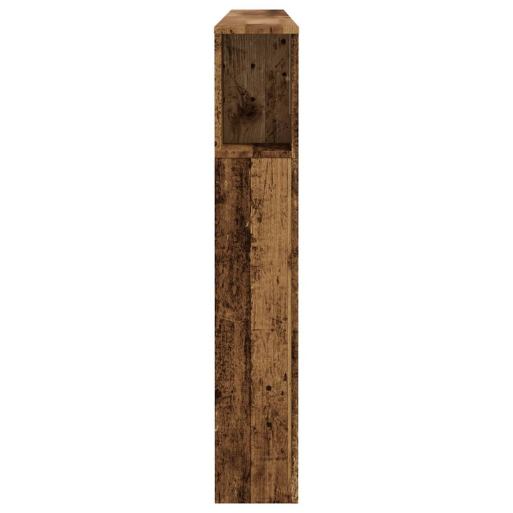 sengegavl med opbevaring 200x18,5x102,5 cm konstrueret træ