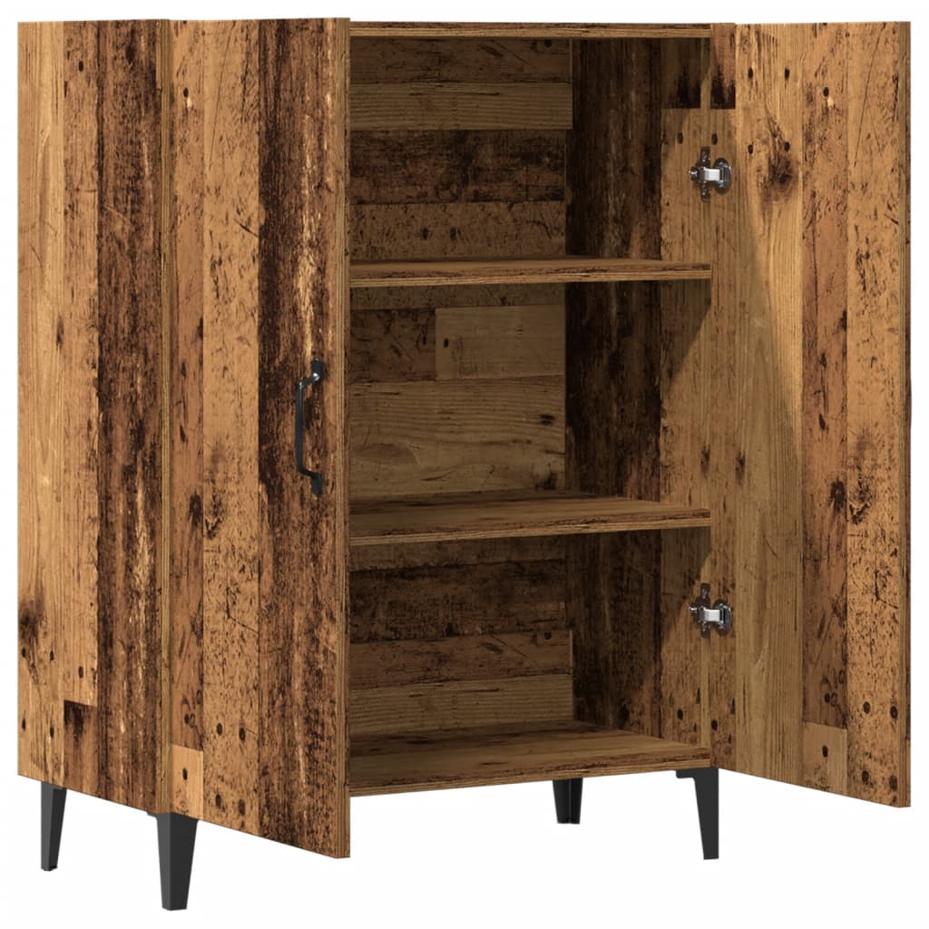 skab 70x34x90 cm konstrueret træ antikt træ